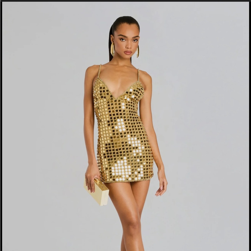 RETROFETE AIRALYSE EMBELLISHED DRESS